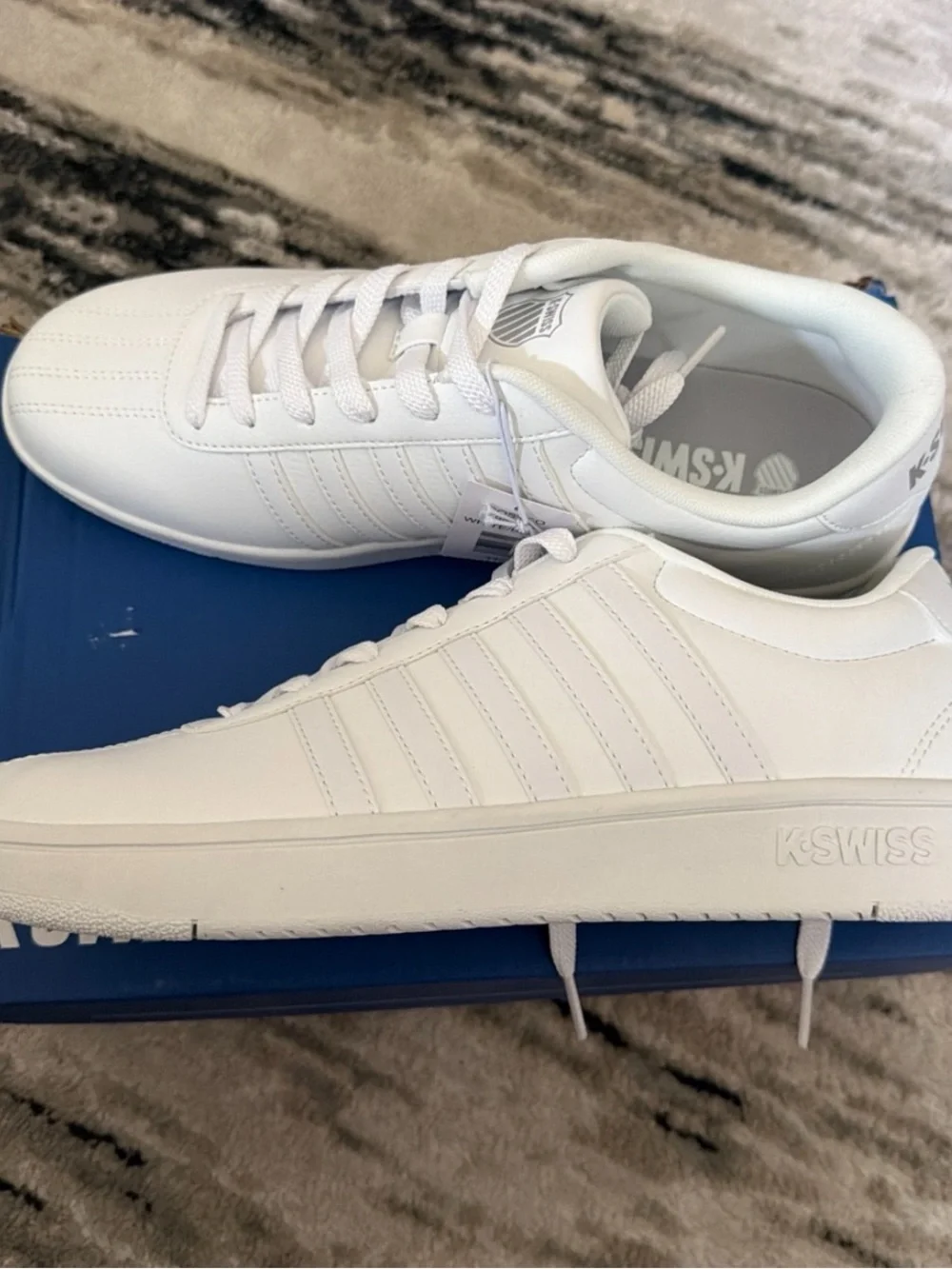 K-Swiss Women’s Court Sneakers Womens Size 11 Shoes White Sneakers NIB